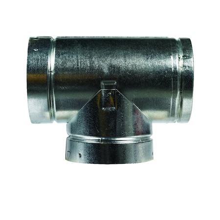 Selkirk Selkirk 6 in. X 6 in. X 6 in. Aluminum/Galvanized Steel Stove Pipe Tee Cap Flow Tee 186100